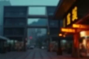剧情片《铁轨尽头》剧照，雨夜站台与远处驶来的列车