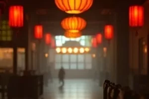 情感片《星期三的信》剧照，窗台上摊开的信封与台灯